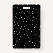 Badge Chouette Brown Golden Eyes Blue Collier Stars Lune (Dos)