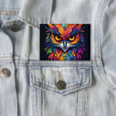 Badge Chouette colorée (Insitu)