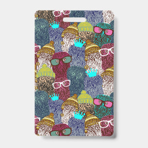 Badge Chouette dans la couronne