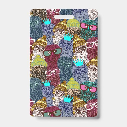 Badge Chouette dans la couronne (Avant)