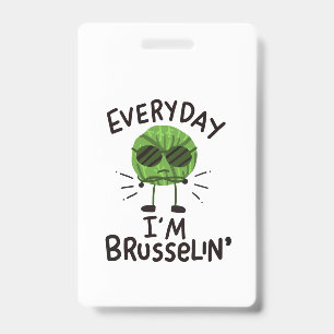 Badge Choux de Bruxelles vegan