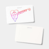 Badge Christ est la clé (Avant & arrière)