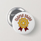 Badge Chufty - humour du nord drôle Manchester (Devant & derrière)