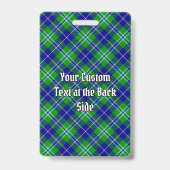 Badge Cimier du clan Douglas sur tartan (Arrière)