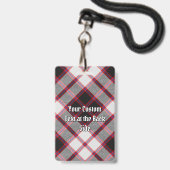 Badge Cimier du clan MacPherson sur tartan de chasse (Arrière avec lanière)