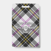Badge Cimier du clan MacPherson sur tartan de robe de so (Arrière)