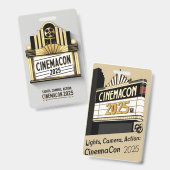 Badge CinémaCon 2025 (Avant & arrière)