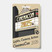 Badge CinémaCon 2025 (Arrière)