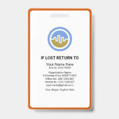 Badge Citation Stylé Marks Motif Press Reporter (Dos)