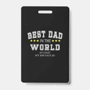 Badge Citations de Grand-Père Meilleur Papa du Monde