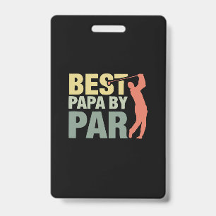 Badge Citations de grand-père Meilleur Papa par golf