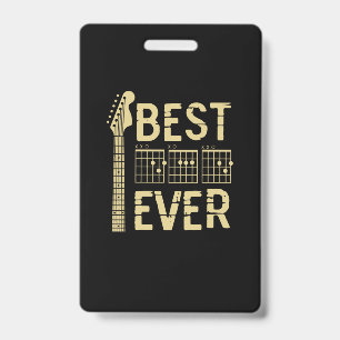 Badge Citations de grand-père Meilleure guitare de pap