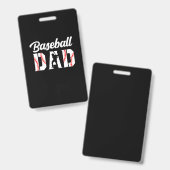 Badge Citations de grand-père | Papa de baseball (Avant & arrière)