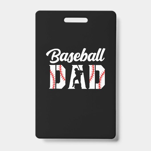 Badge Citations de grand-père | Papa de baseball (Avant)