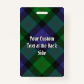 Badge Clan Blair Crest sur Tartan (Dos)