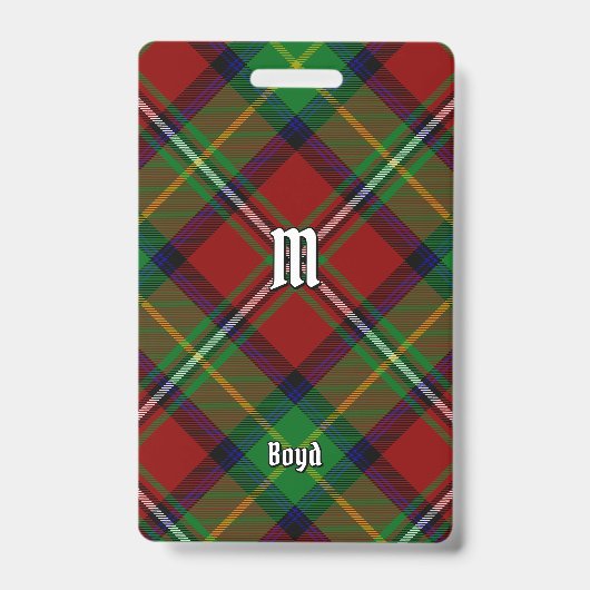 Badge Clan Boyd Tartan (Avant)