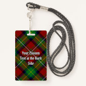 Badge Clan Boyd Tartan (Derrière avec lanière)
