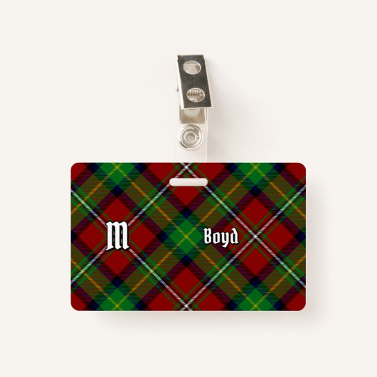 Badge Clan Boyd Tartan (Devant avec clip)