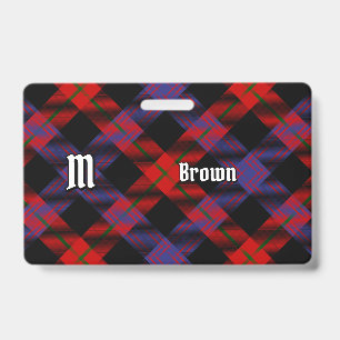 Badge Clan Brown Tartan