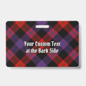 Badge Clan Brown Tartan (Arrière)
