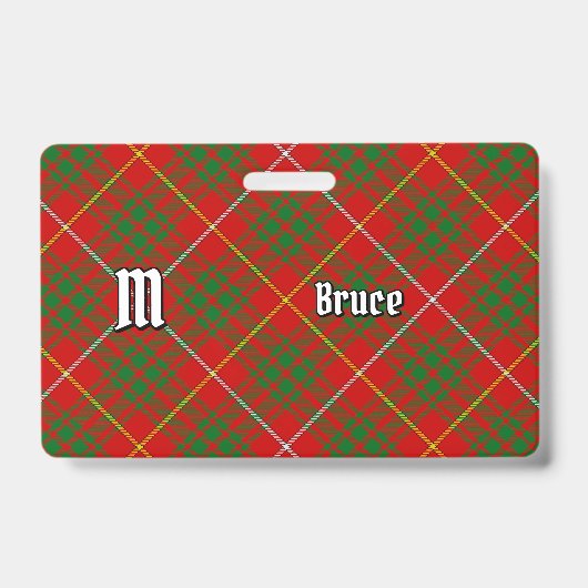 Badge Clan Bruce Tartan (Front)