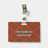 Badge Clan Bruce Tartan (Back with Clip)