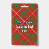 Badge Clan Bruce Tartan (Arrière)