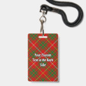 Badge Clan Bruce Tartan (Arrière avec lanière)