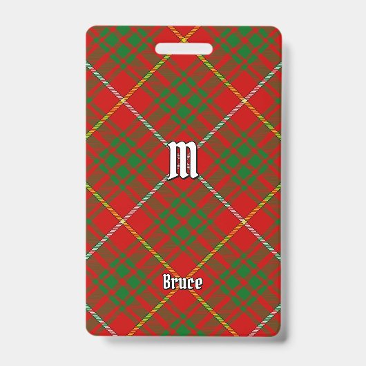 Badge Clan Bruce Tartan (Avant)