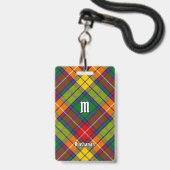 Badge Clan Buchanan Tartan (Front with Lanyard)