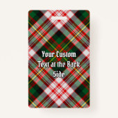 Badge Clan Carnegie Crest sur la robe Tartan (Dos)