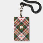 Badge Clan Carnegie robe Tartan (Avant avec lanière)