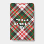 Badge Clan Carnegie robe Tartan (Arrière)