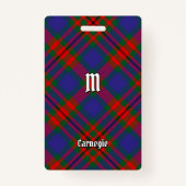 Badge Clan Carnegie Tartan (Devant)