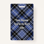 Badge Clan Clark Crest sur Tartan (Dos)