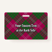 Badge Clan Crawford Tartan (Dos)