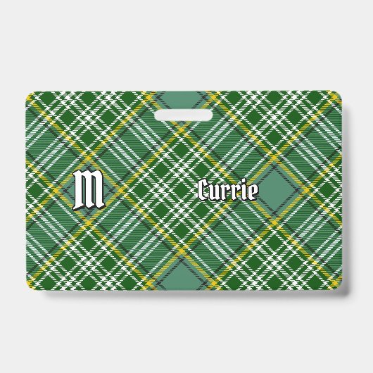 Badge Clan Currie Tartan (Avant)