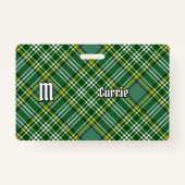 Badge Clan Currie Tartan (Devant)