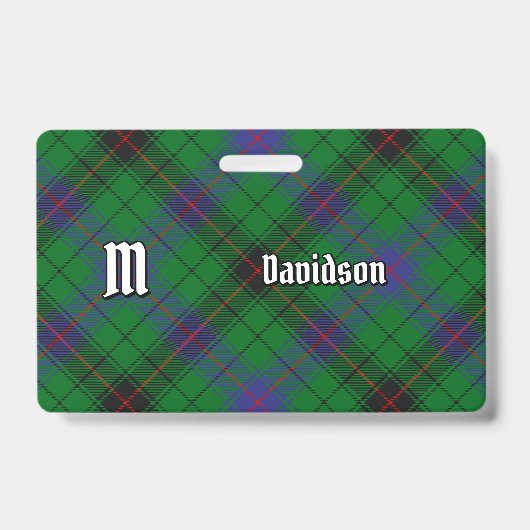 Badge Clan Davidson Tartan (Avant)