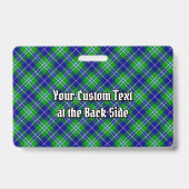 Badge Clan Douglas Crest sur Tartan (Arrière)