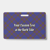 Badge Clan Elliot Crest sur Tartan moderne (Arrière)