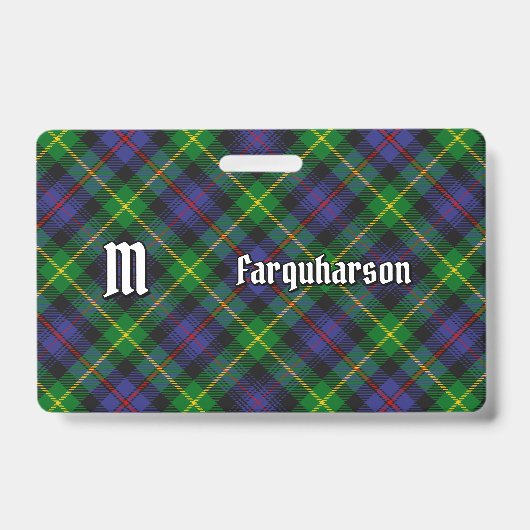 Badge Clan Farquharson Insigne Tartan (Avant)