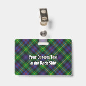 Badge Clan Farquharson Insigne Tartan (Arrière avec clip)