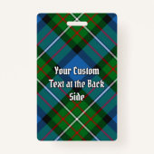 Badge Clan Ferguson Crest sur Tartan (Dos)