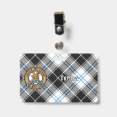 Badge Clan Forbes Crest sur la robe Tartan (Face avec clip)
