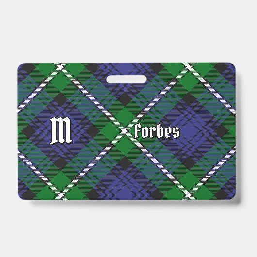 Badge Clan Forbes Tartan (Face)