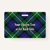 Badge Clan Forbes Tartan (Dos)