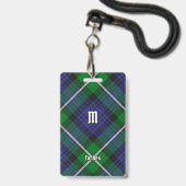 Badge Clan Forbes Tartan (Avant avec lanière)