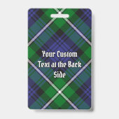 Badge Clan Forbes Tartan (Arrière)