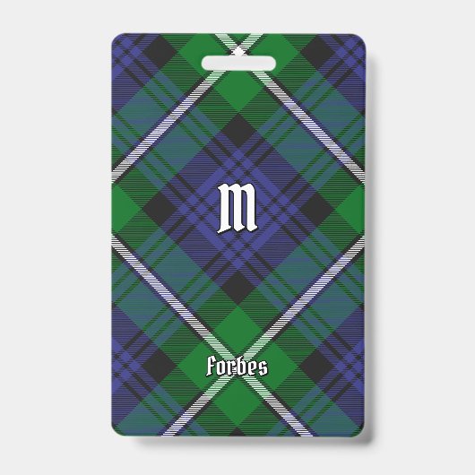Badge Clan Forbes Tartan (Avant)